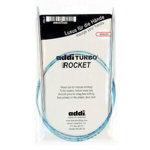 Circular Turbo Rocket Lace Skacel Blue Cord 40 inch (100cm) Size US 06 (4.0mm)